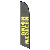 15' Western Union Feather Flag with your custom brand