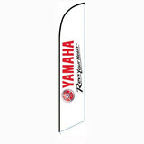 15' Yamaha Swooper Flag custom printed with company logo