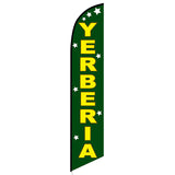 15' Yerberia Feather Flag printed in full color