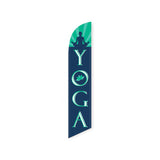 15' Yoga Feather Flag personalized with logo