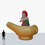 Custom 20 ft genie lamp mascot