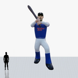 25 ft baseball player inflatable mascot to your specs