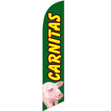 15' Carnitas Feather Flag with personalized logo