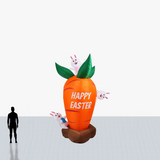 15 ft carrot with rabbits inflatable to your specs