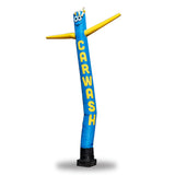 Custom 18 ft carwash blue Inflatable Tube Air Dancer