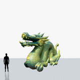 12 ft chinese dragon inflatable mascot personalized