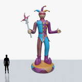 25 ft clown inflatable mascot with your printed logo