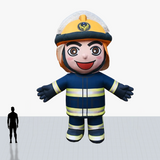 25 ft firefighter inflatable mascot to your specs