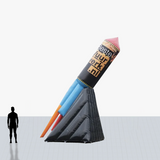 Custom 20 ft firework inflatable