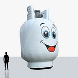 Custom gas cylinder character 25 ft inflatable mascot