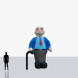 Custom 15 Foot Grandpa Inflatable with your company logo and colors