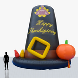 25 ft thanksgiving hat inflatable with custom printed logo