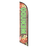 15' Menudo Feather Flag with your custom branding