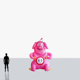 Custom 8 Foot Mascot Inflatable with company logo and colors