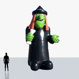 25 ft witch inflatable mascot personalized