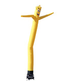 18ft golden yellow Inflatable Tube Air Dancer customized